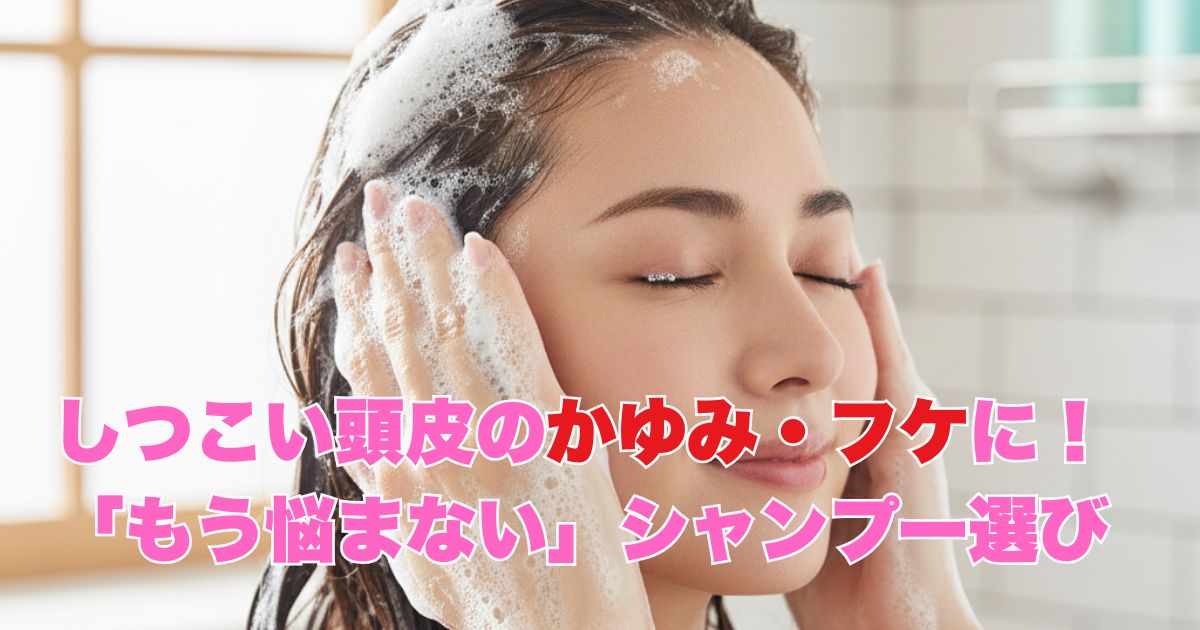 しつこい頭皮のかゆみ・フケに！「もう悩まない」シャンプー選び